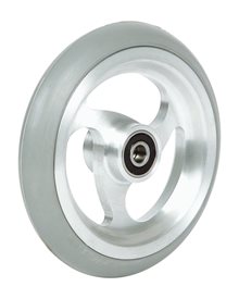 5" Alu Rad, Vollgummi, 125 x 22 mm, mit Speichen