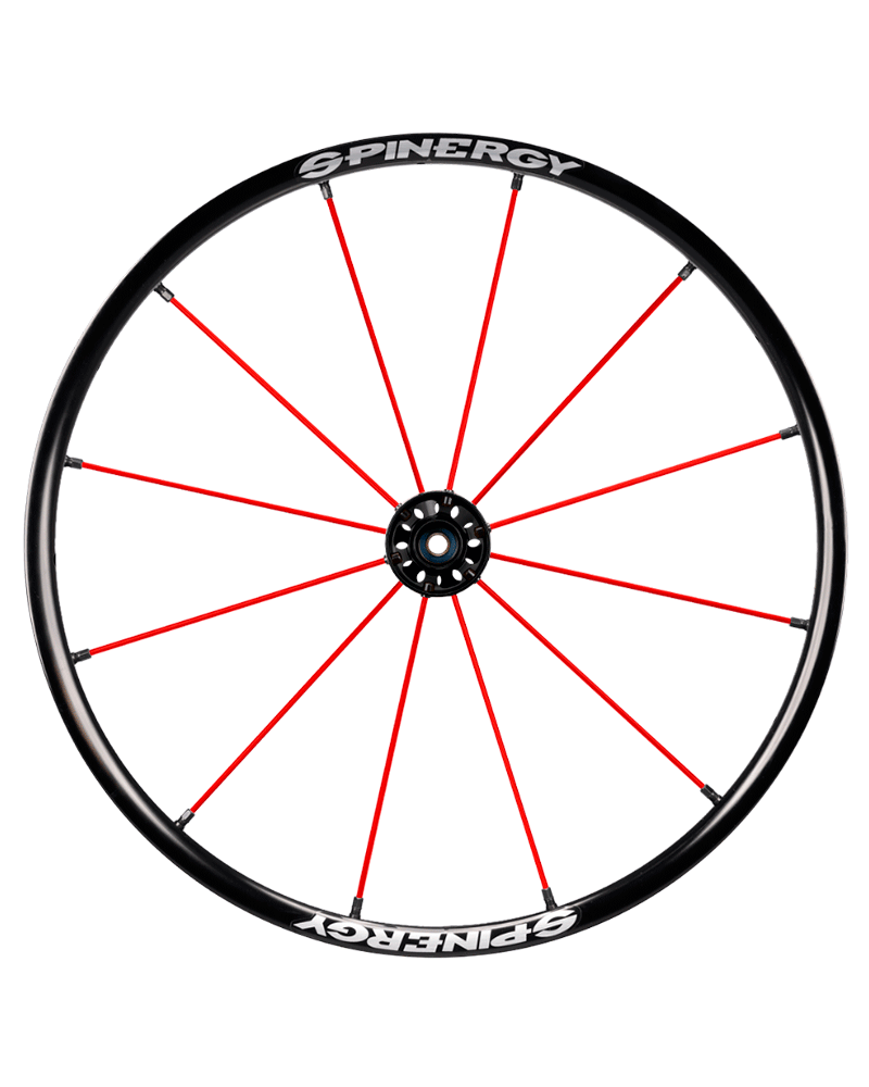 24" Spinergy Lite Extreme LX schwarze Nabe 12 rote Speichen