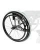 Satz für Einhandantrieb mit 2 x 24" Räder mit Decke/Flexel, Steckachse für ø16/ø18 mm, kurze Buchsen