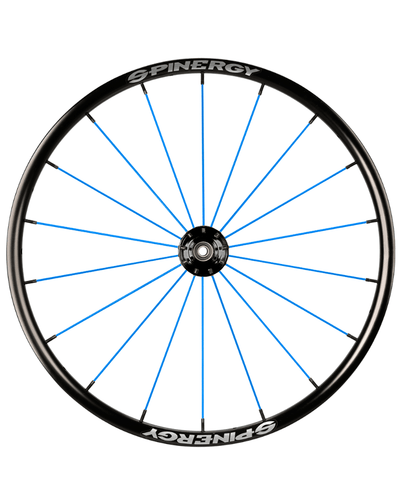 24 Spinergy Spox Everyday L Schwarze Nabe 18 Blaue Speichen