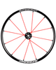 24" X-Laced Lite Extreme XLX, schwarze Nabe, 12 rote Speichen