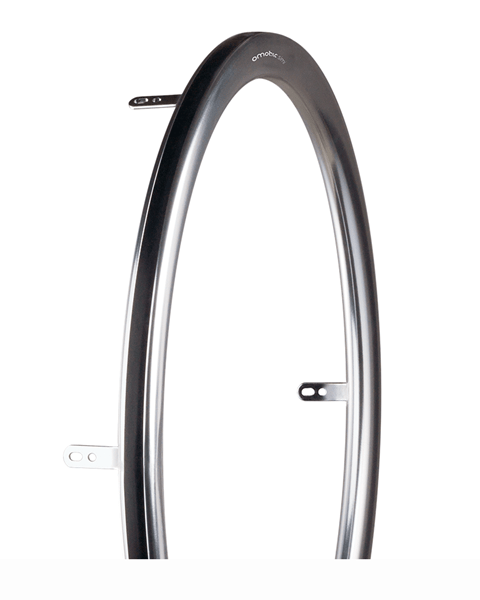 24" OMOBIC SIMI GREIFRING MIT Friktionseinsatz, Glänzend ELOXIERTES Aluminium, 6 LASCHEN