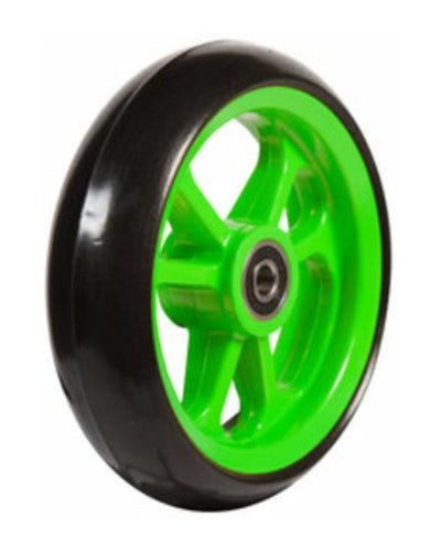 5" Fiberrad, grün, 125 x 34 mm, mit schwarzer Laufbahn, Nabenbreite ø8 X 25 mm