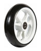 6" Fiberrad, weiss, 150 x 34 mm, mit schwarzer Laufbahn, Nabenbreite ø8 X 25 mm