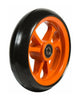 5" Fiberrad, orange, 125 x 34 mm, mit schwarzer Laufbahn, Nabenbreite ø8 X 25 mm