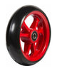 6" Fiberrad, rot, 150 x 34 mm, mit schwarzer Laufbahn, Nabenbreite ø8 X 25 mm