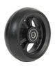 4" Aluminiumrad, schwarz, 100 x 34 mm, mit schwarzer Laufbahn, Nabenbreite 25 mm