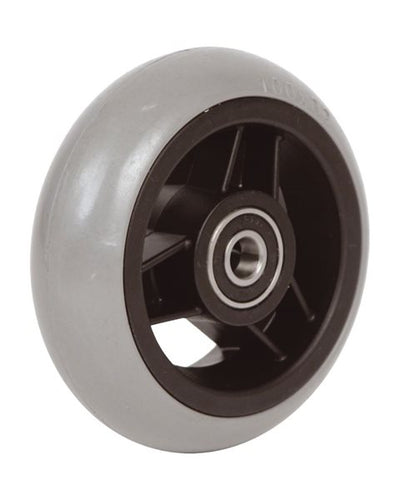 4" Vollgummirad, 100 x 32 mm, runde Lauffläche