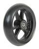 5" Aluminiumrad, schwarz, 125 x 34 mm, mit schwarzer Laufbahn, Nabenbreite 25 mm