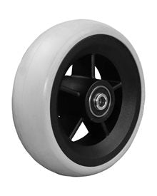 5" Vollgummirad 125 x 40 mm, runde Lauffläche