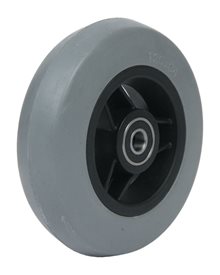 5" Vollgummirad, 125 x 34 mm, flache Lauffläche