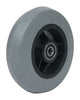 5" Vollgummirad, 125 x 34 mm, flache Lauffläche