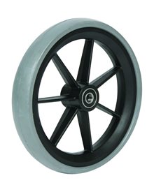 8" Vollgummirad, 200 x 33 mm, flache Lauffläche