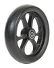 6" Aluminiumrad, schwarz, 150 x 34 mm, mit schwarzer Laufbahn, Nabenbreite 25 mm