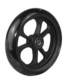 6" Fiberrad, schwarz, 150 x 34 mm, mit schwarzer Laufbahn, Nabenbreite ø8 X 25 mm