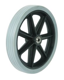8" Vollgummirad, 200 x 30 mm, flache Lauffläche