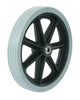 8" Vollgummirad, 200 x 30 mm, flache Lauffläche