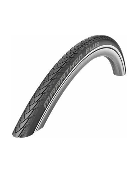 25489 Schwalbe Marathon - 22" x 1" (25-489) Schwalbe Marathon Evolution Reflex Decke, schwarz | Mobilex (Detailansicht und Materialqualität)
