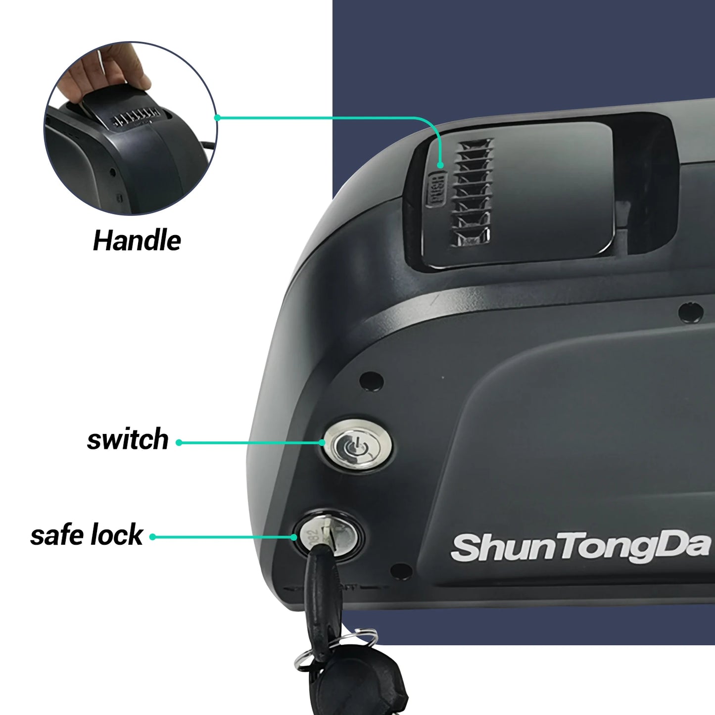 Dolphin Ebike Batterie 36v 10Ah