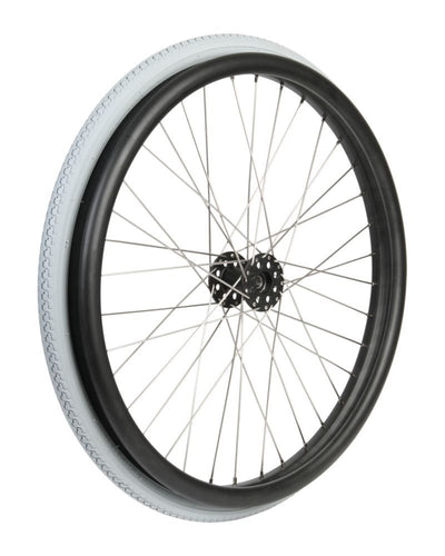 24" Buffalo Rad, ø12 x 53 mm mit integriertem Greifring, inkl. Decke und Flexel