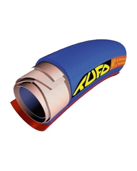 22622 Tufo schlauchlose - 28" x 1" (22-622) Tufo MS3, schlauchlose Saalsport Bereifung, blau | Mobilex (Detailansicht und Materialqualität)