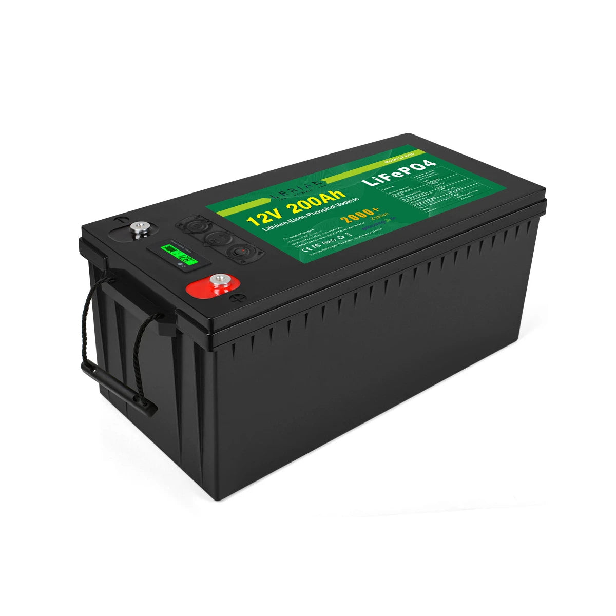 LiFePO4 Akku 12V 200Ah 200A Lithium Eisen Phosphat Batterie für Camping Boot Solar