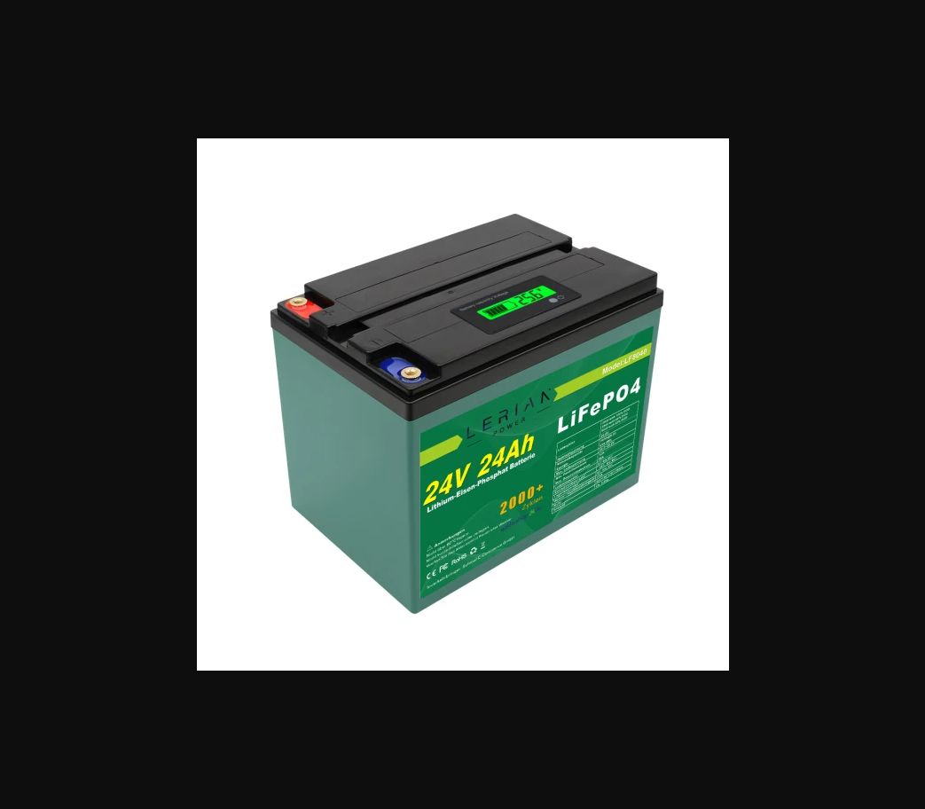 LiFePO4 Akku 24V 24Ah Lithium Eisen Phosphat Batterie für Camping Solar Caravan