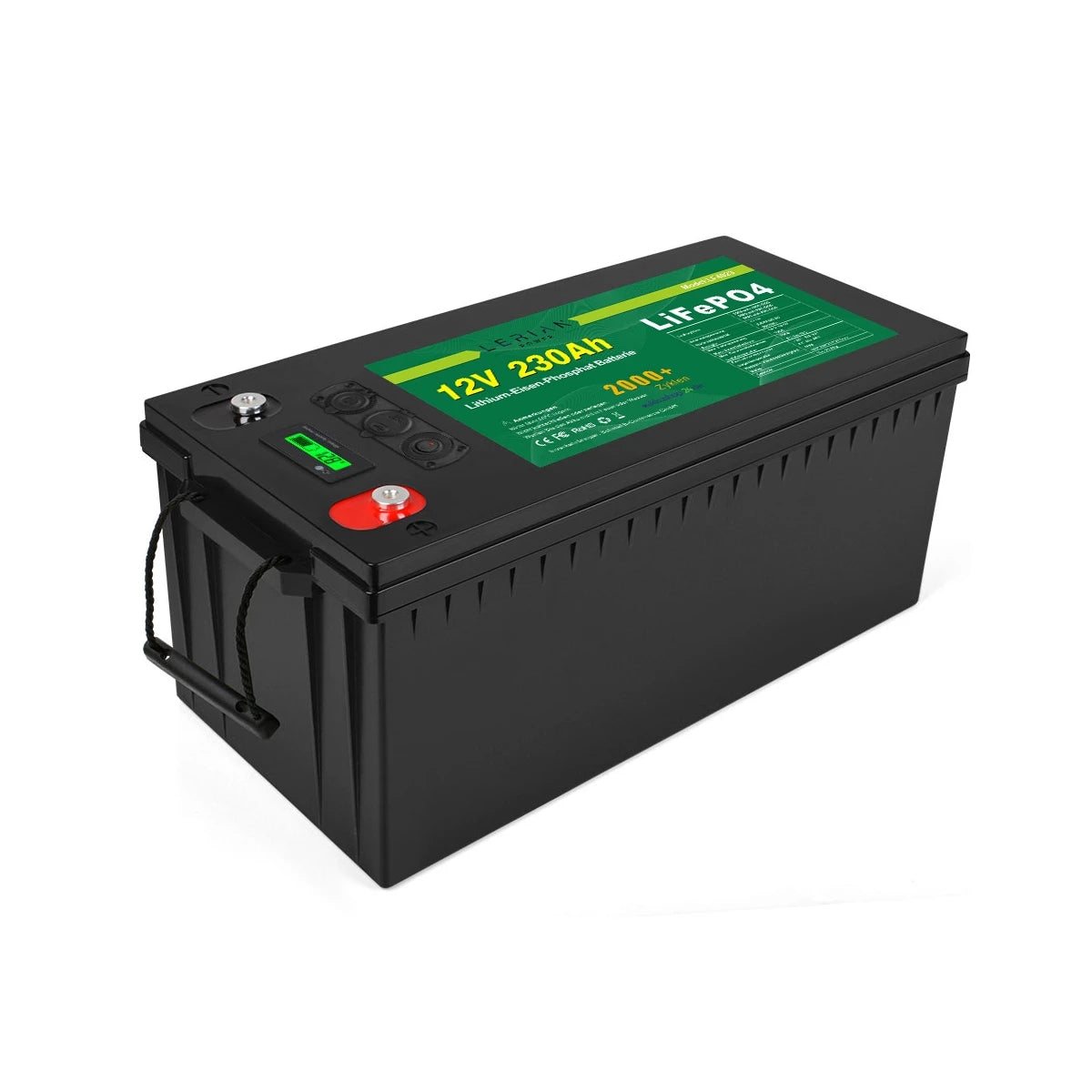 LiFePO4 Akku 12V 230Ah 200A Lithium Eisen Phosphat Batterie für Camping Boot Solar