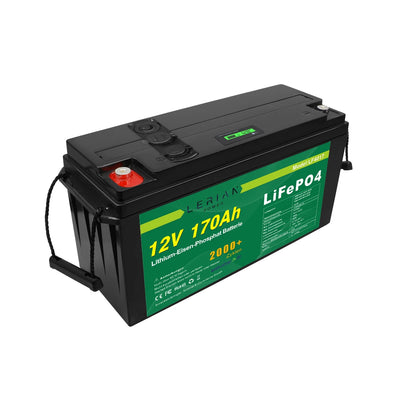 LiFePO4 Akku 12V 170Ah 150A Lithium Eisen Phosphat Batterie für Camping Boot Solar