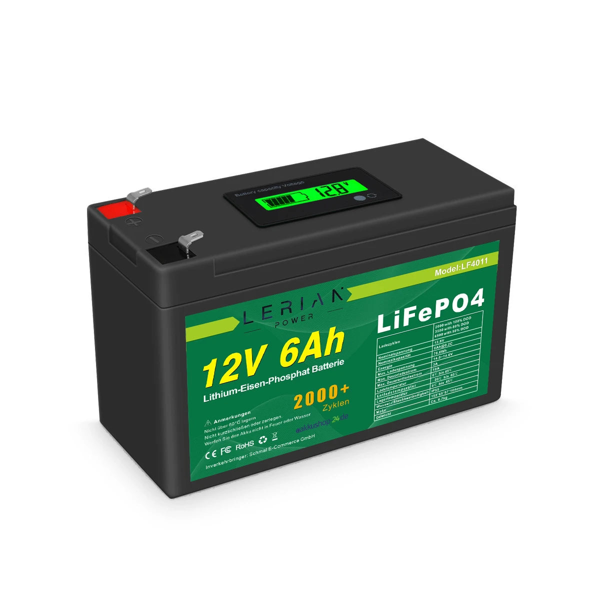 LiFePO4 Akku 12V 6Ah 10A Lithium Eisen Phosphat Batterie für Camping Boot Solar Caravan Wohnwagen_1
