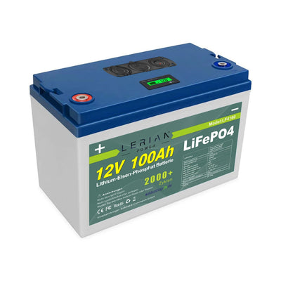 LiFePO4 Akku 12V 100Ah 100A Lithium Eisen Phosphat Batterie für Camping Boot Solar