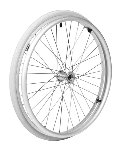 20" Rad, silber mit ø12 mm Nabe für Etac, inkl. 1" Decke und Alu Greifring