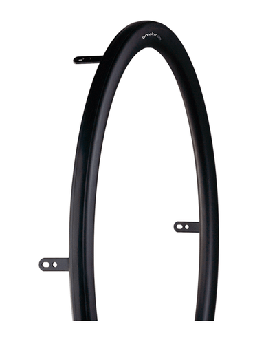 24" OMOBIC SIMI GREIFRING MIT Friktionseinsatz, ALU Schwarz, 6 LASCHEN