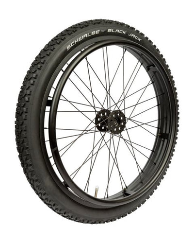 Outdoor Extreme Rad 24 x 2.10, 12 mm Nabe, schwarzer Alu-Greifring