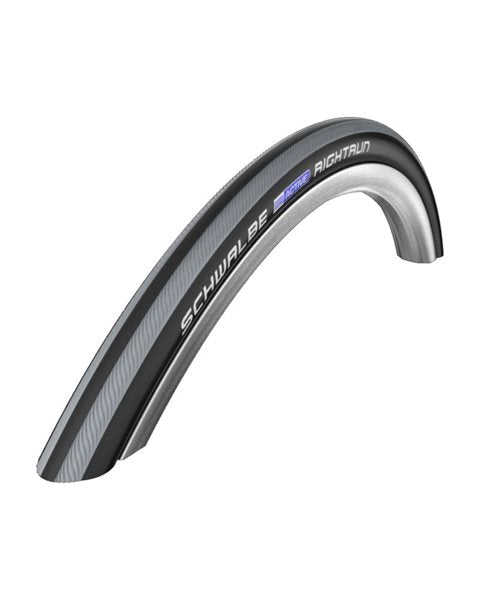 23559 Schwalbe Rightrun - 25" x 1" (23-559) Schwalbe Rightrun Decke, grau/schwarz | Mobilex (Detailansicht und Materialqualität)
