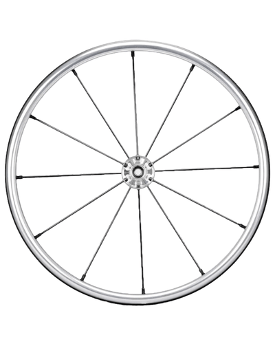 24" Spinergy Lite Extreme LX silber Nabe 12 schwarze Speichen FLEXRIM