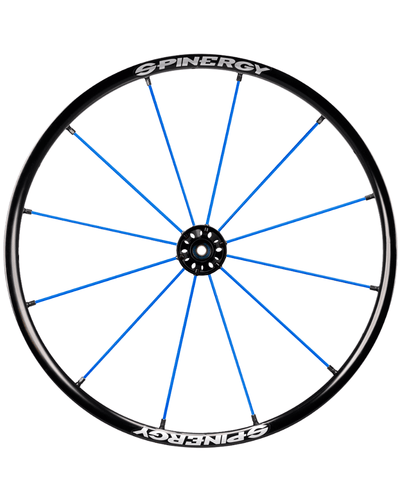 24" Spinergy Lite Extreme LX schwarze Nabe 12 blaue Speichen