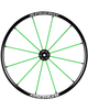 24" Spinergy Lite Extreme LX schwarze Nabe 12 grüne Speichen