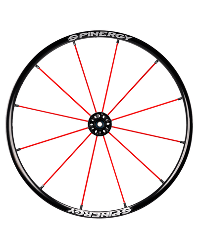 24" Spinergy Lite Extreme LX schwarze Nabe 12 rote Speichen