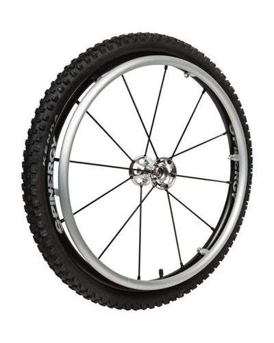 24" Offroad LX Rad mit Reifen und Greifring, 12 Speichen