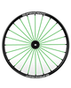 24" Spinergy Sport Lite Extreme SLX, schwarze Nabe, 24 grüne Speichen