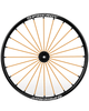 24" Spinergy Sport Lite Extreme SLX, schwarze Nabe, 24 orange Speichen