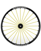 24" Spinergy Sport Lite Extreme SLX, schwarze Nabe, 24 gelbe Speichen