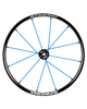 24" X-Laced Lite Extreme XLX, schwarze Nabe, 12 blaue Speichen