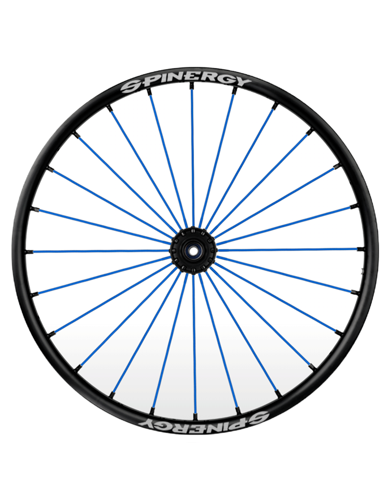 24" Spinergy Sport Lite Extreme SLX, schwarze Nabe, 24 blaue Speichen