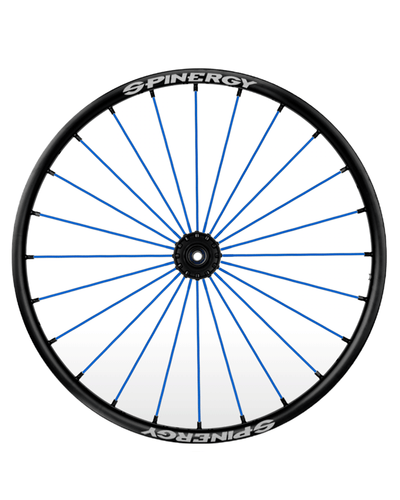 24" Spinergy Sport Lite Extreme SLX, schwarze Nabe, 24 blaue Speichen