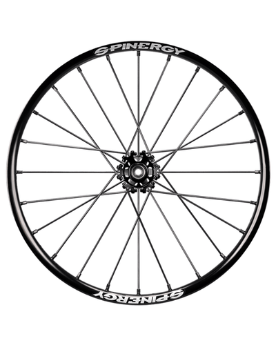 26" X-Laced Sport Lite Extreme XSLX, schwarze Nabe, 24 schwarze Speichen